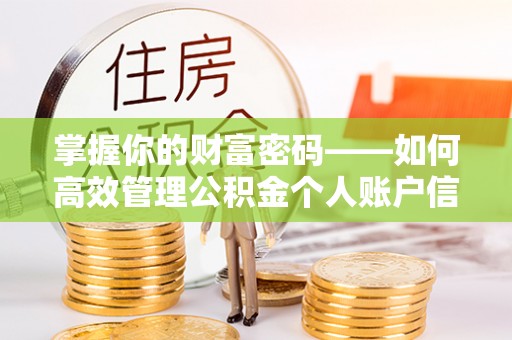 瑞穗掌握你的财富密码——如何高效管理公积金个人账户信息