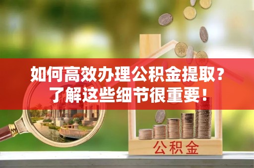 瑞穗如何高效办理公积金提取？了解这些细节很重要！