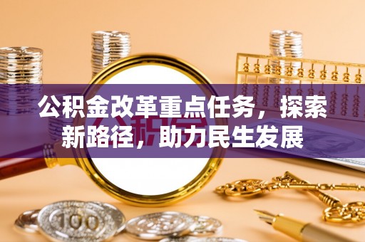 瑞穗公积金改革重点任务，探索新路径，助力民生发展