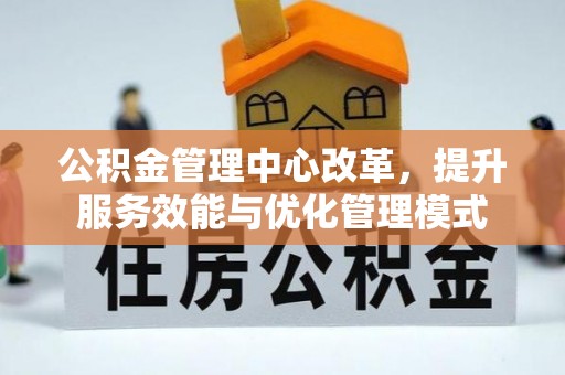 瑞穗公积金管理中心改革，提升服务效能与优化管理模式