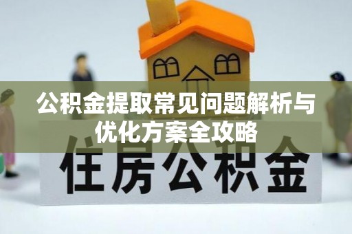 瑞穗公积金提取常见问题解析与优化方案全攻略