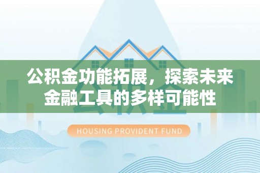 瑞穗公积金功能拓展，探索未来金融工具的多样可能性