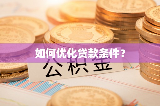 瑞穗如何优化贷款条件？