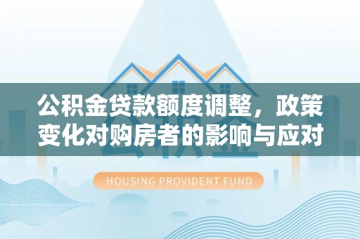瑞穗公积金贷款额度调整，政策变化对购房者的影响与应对策略