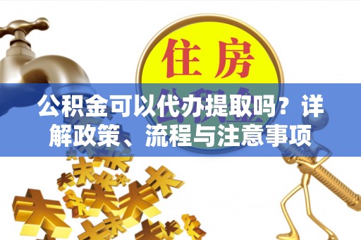 瑞穗公积金可以代办提取吗？详解政策、流程与注意事项
