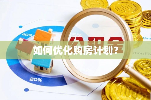 瑞穗如何优化购房计划？