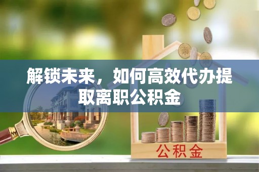 瑞穗解锁未来，如何高效代办提取离职公积金