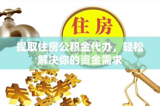 瑞穗提取住房公积金代办，轻松解决你的资金需求