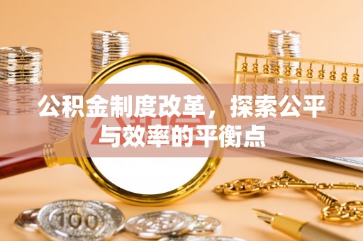 瑞穗公积金制度改革，探索公平与效率的平衡点