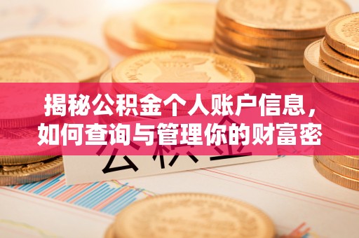 瑞穗揭秘公积金个人账户信息，如何查询与管理你的财富密码