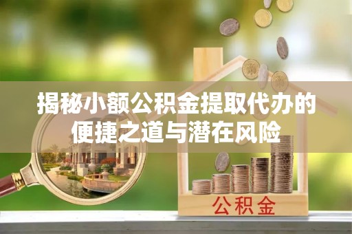 瑞穗揭秘小额公积金提取代办的便捷之道与潜在风险
