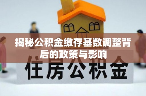 瑞穗揭秘公积金缴存基数调整背后的政策与影响