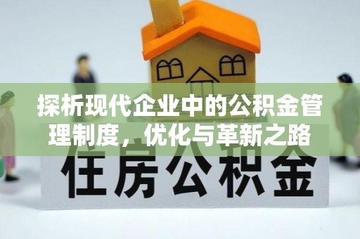 瑞穗探析现代企业中的公积金管理制度，优化与革新之路