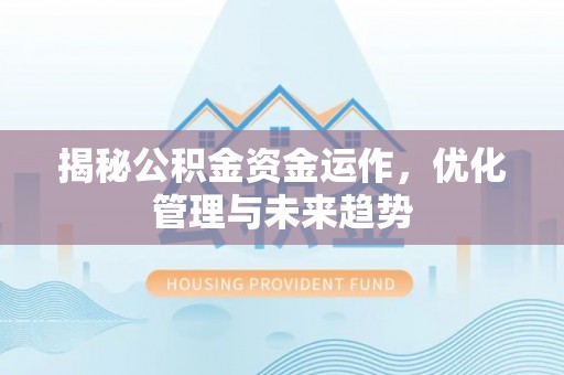 瑞穗揭秘公积金资金运作，优化管理与未来趋势