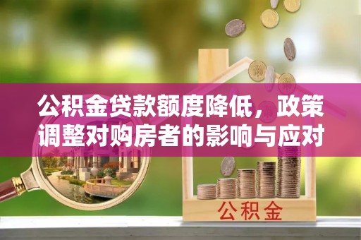 瑞穗公积金贷款额度降低，政策调整对购房者的影响与应对策略