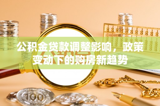 瑞穗公积金贷款调整影响，政策变动下的购房新趋势
