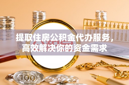 瑞穗提取住房公积金代办服务，高效解决你的资金需求
