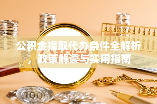 瑞穗公积金提取代办条件全解析，政策解读与实用指南