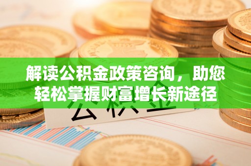 瑞穗解读公积金政策咨询，助您轻松掌握财富增长新途径
