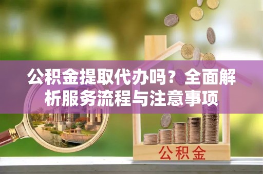 瑞穗公积金提取代办吗？全面解析服务流程与注意事项