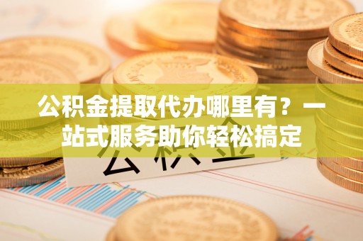 瑞穗公积金提取代办哪里有？一站式服务助你轻松搞定