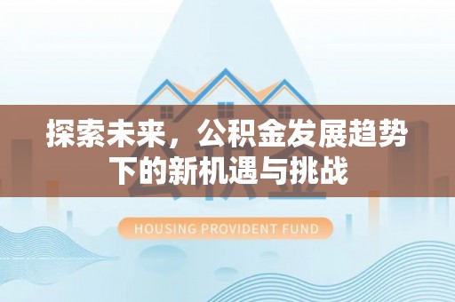 瑞穗探索未来，公积金发展趋势下的新机遇与挑战