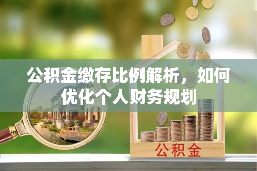 瑞穗公积金缴存比例解析，如何优化个人财务规划