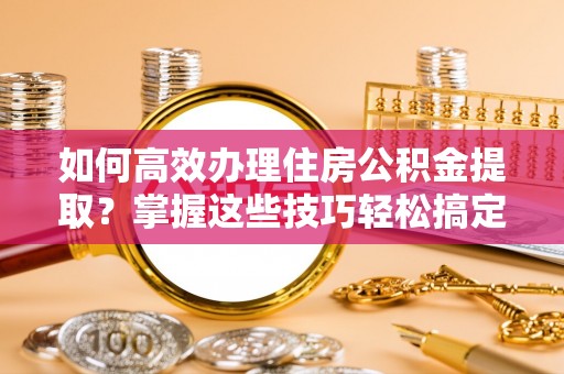 瑞穗如何高效办理住房公积金提取？掌握这些技巧轻松搞定