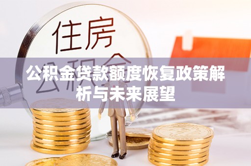 瑞穗公积金贷款额度恢复政策解析与未来展望