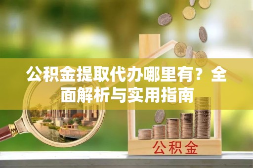 瑞穗公积金提取代办哪里有？全面解析与实用指南