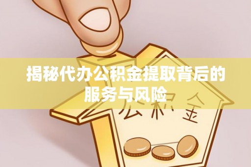 瑞穗揭秘代办公积金提取背后的服务与风险