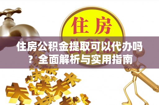 瑞穗住房公积金提取可以代办吗？全面解析与实用指南