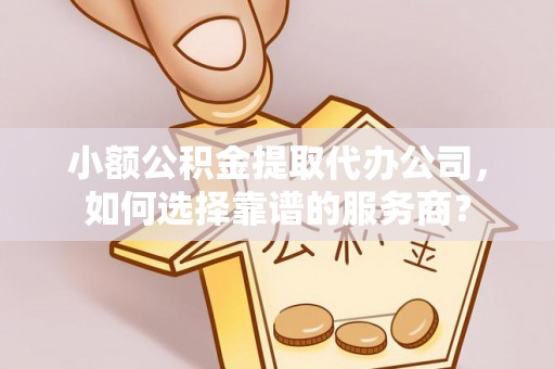 瑞穗小额公积金提取代办公司，如何选择靠谱的服务商？