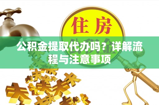 瑞穗公积金提取代办吗？详解流程与注意事项