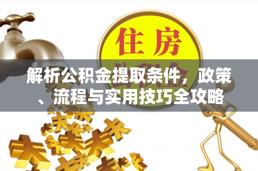 瑞穗解析公积金提取条件，政策、流程与实用技巧全攻略