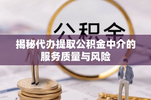 瑞穗揭秘代办提取公积金中介的服务质量与风险