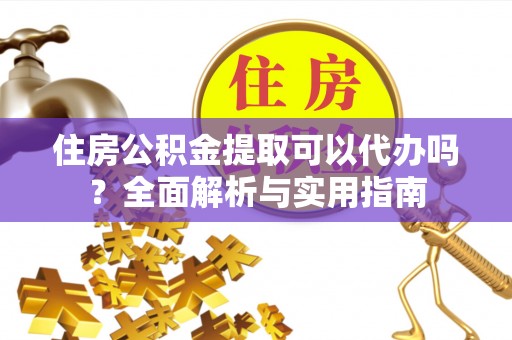 瑞穗住房公积金提取可以代办吗？全面解析与实用指南